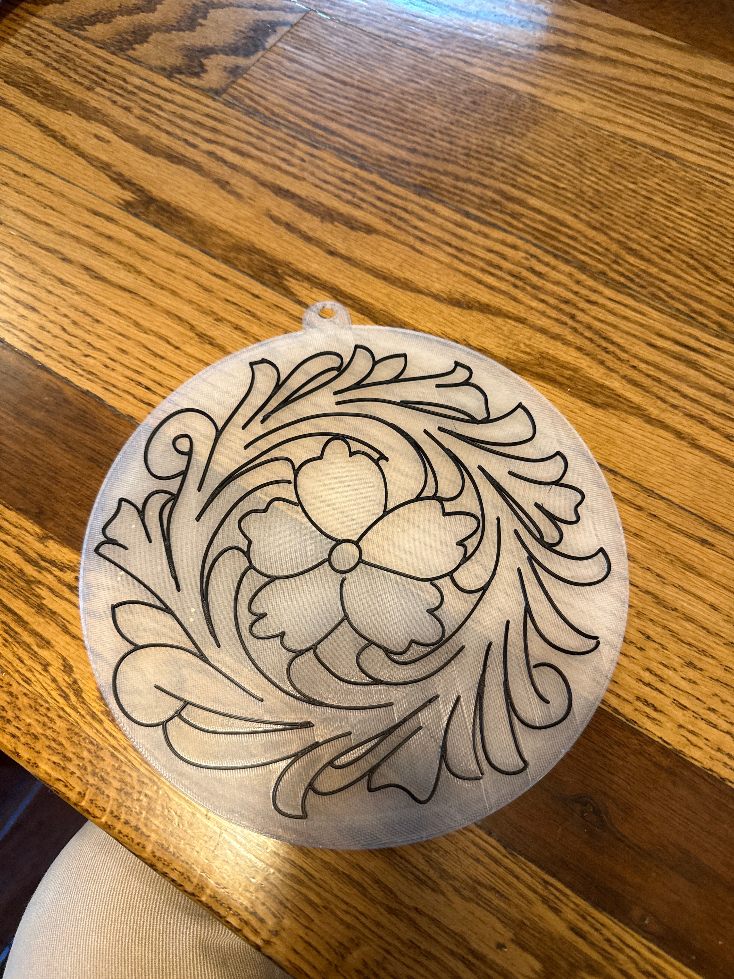 Circle tapoff - Floral & vine 7”