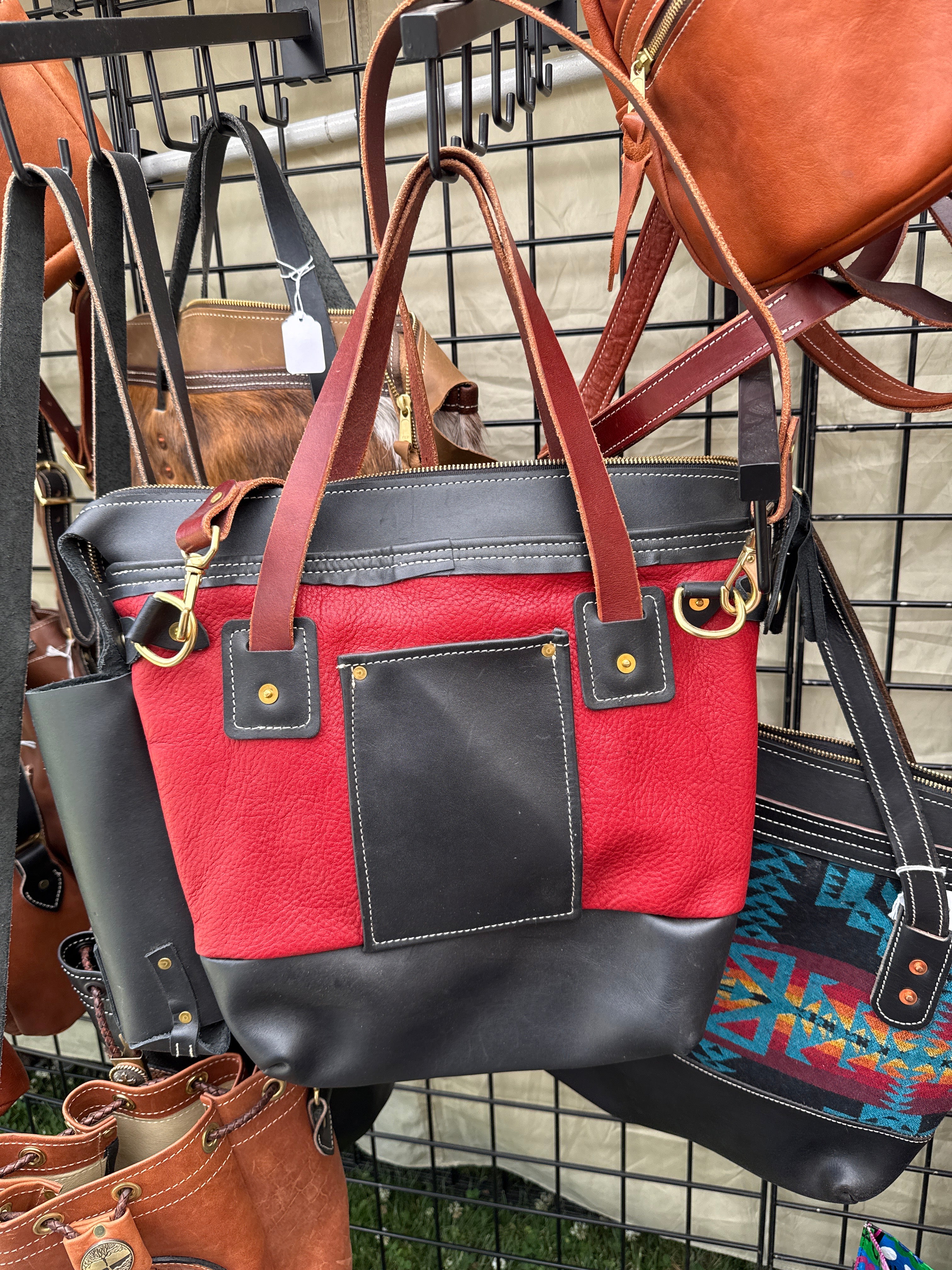 Deluxe leather tote bag