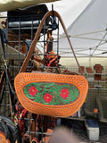Tooled and colored purse