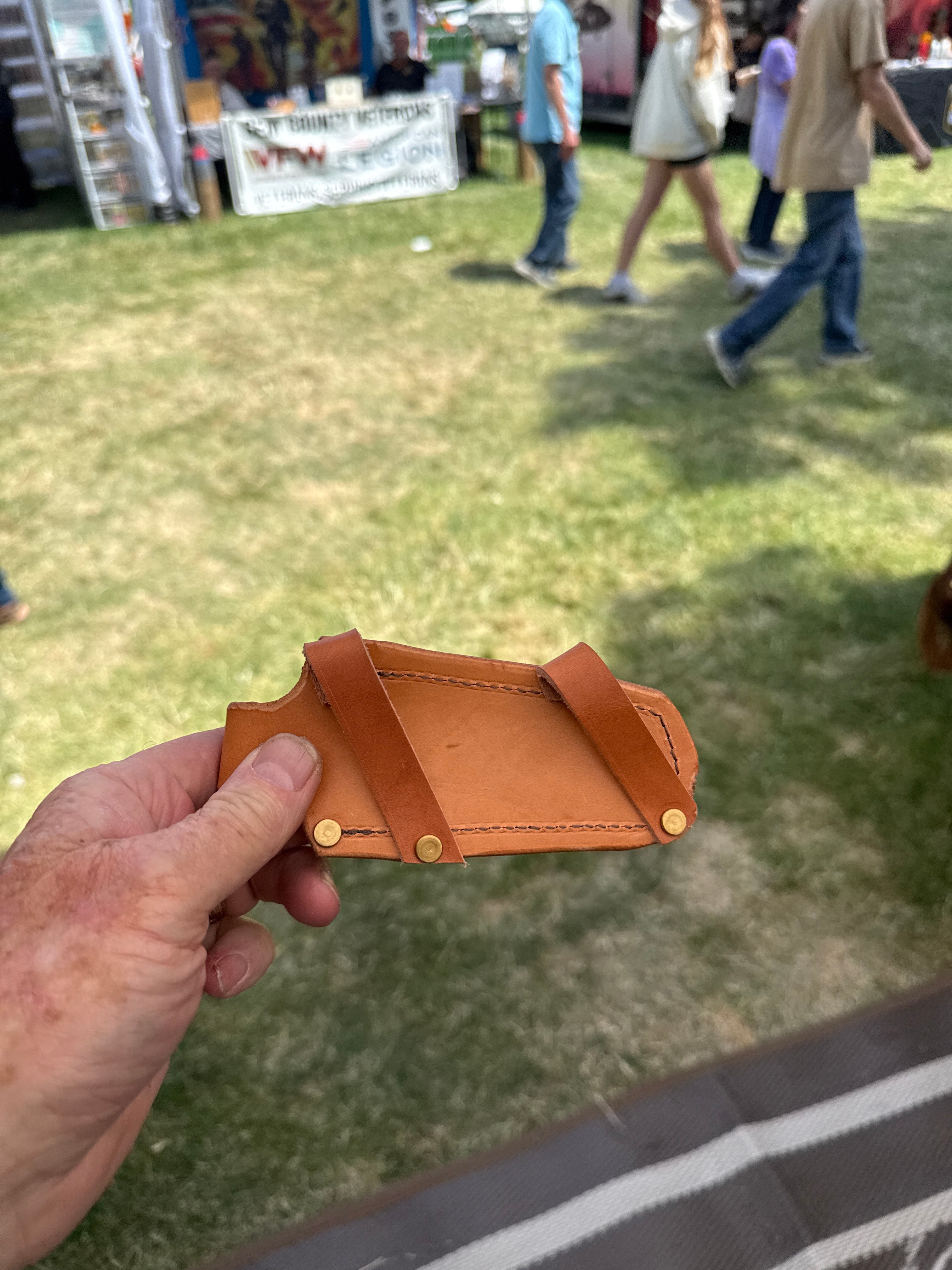 Basket weave Folding Knife sheath