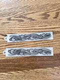 Belt tapoff - 
Vine pattern